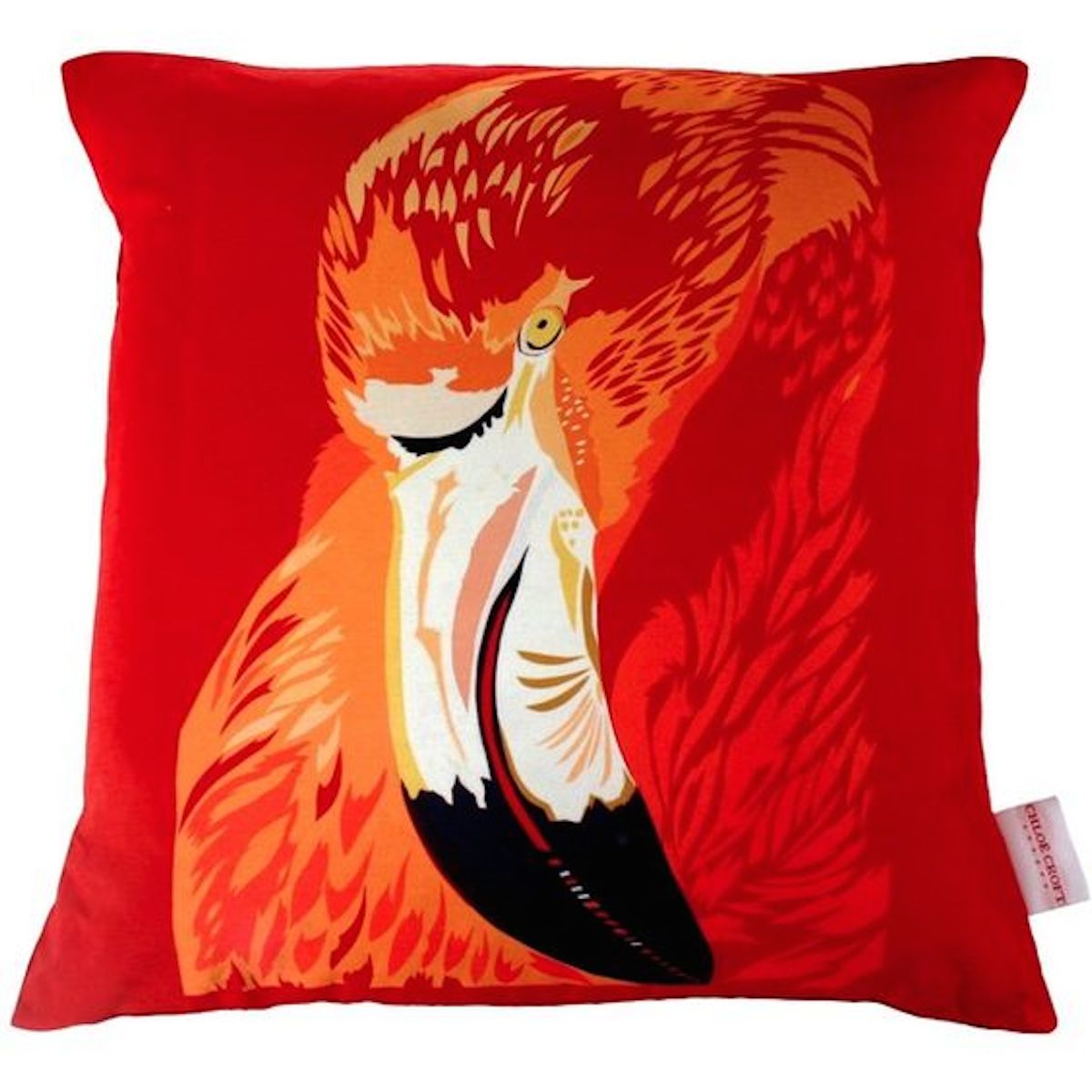 Flame Flamingo Cushion