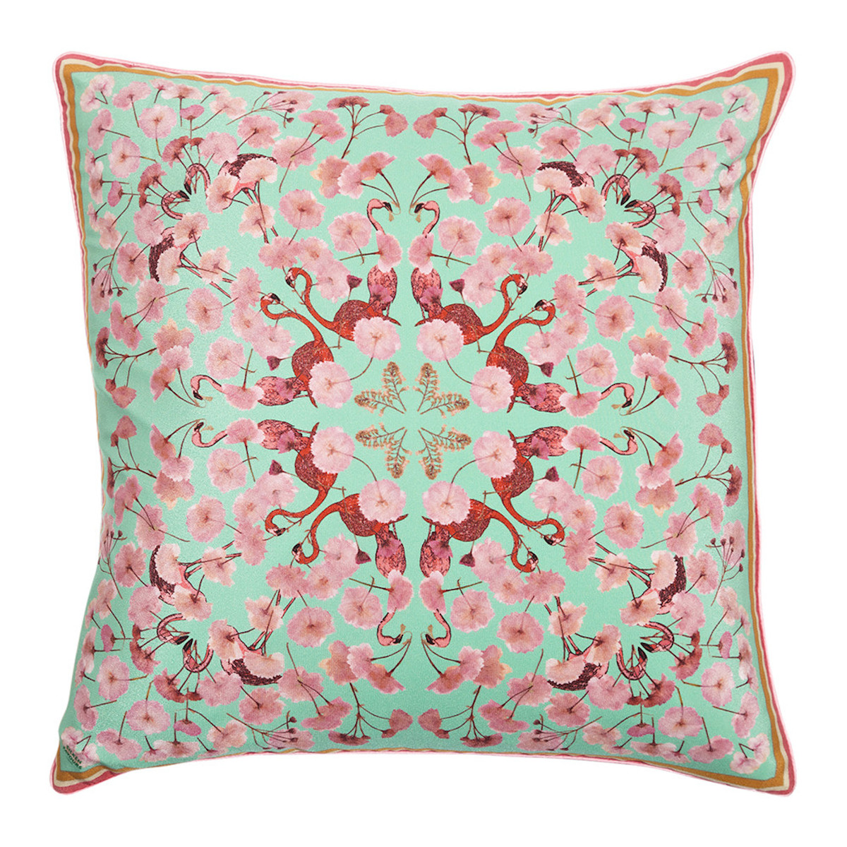 Flamingo Floral Cushion