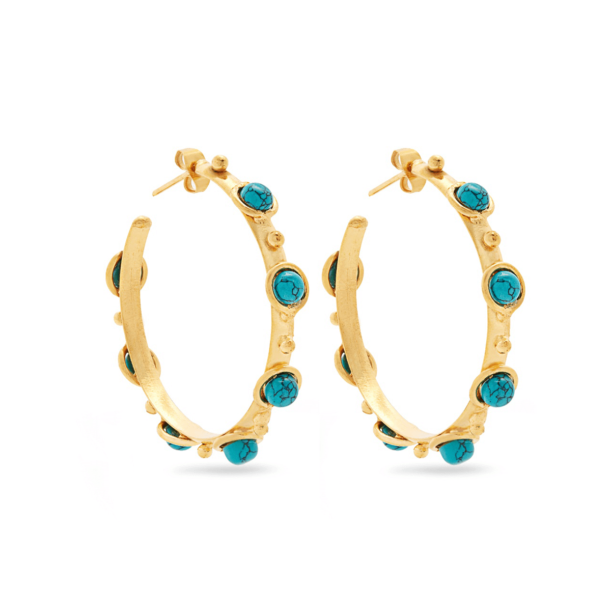 Gold-plated Hoops