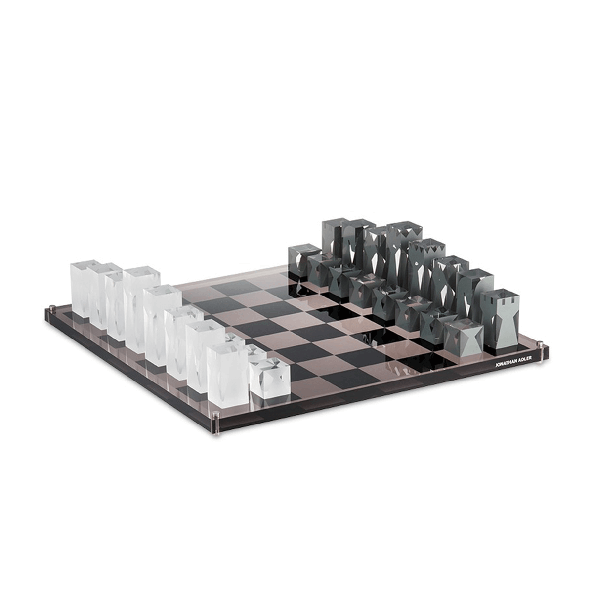 Lucite chess set 