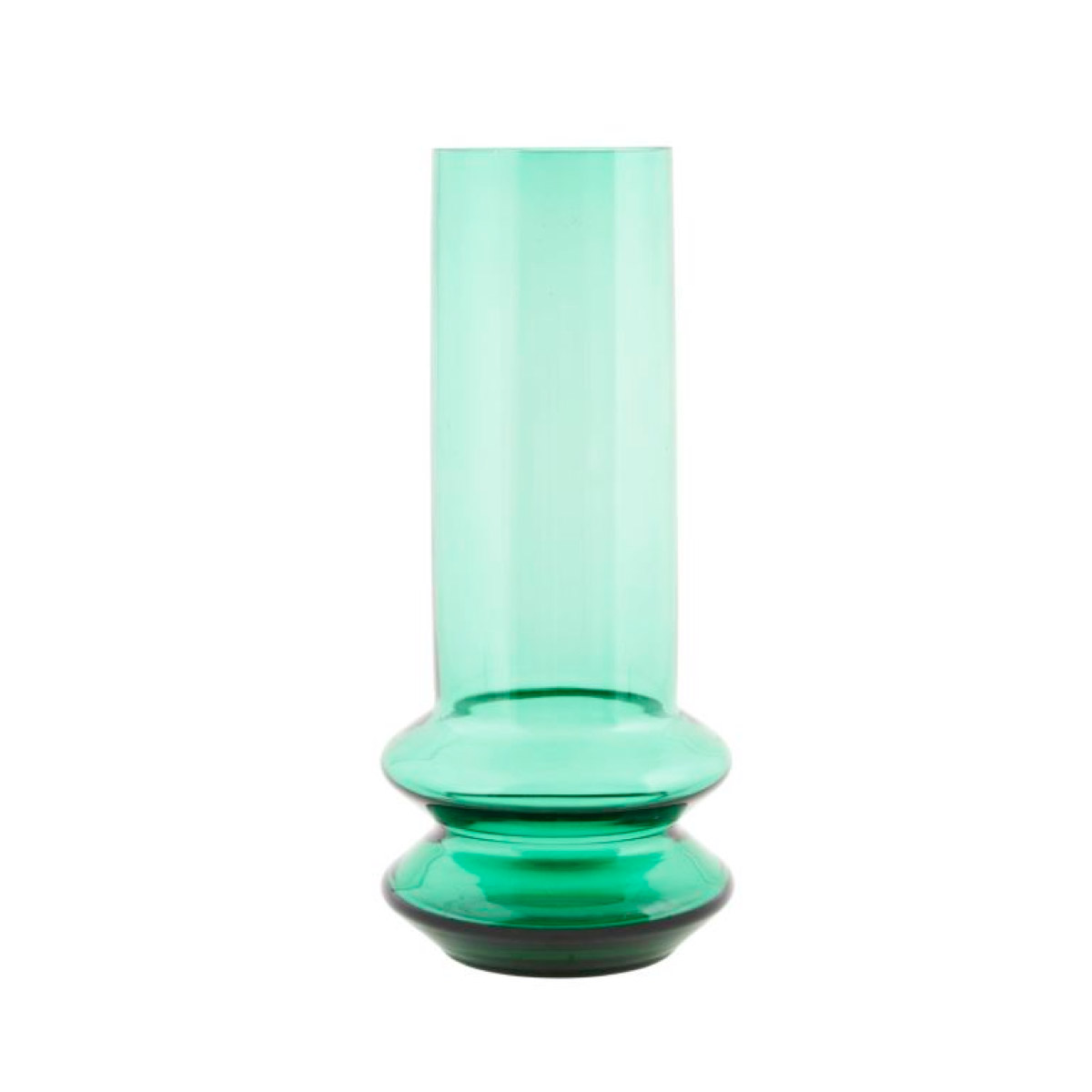 Tall emerald green vase