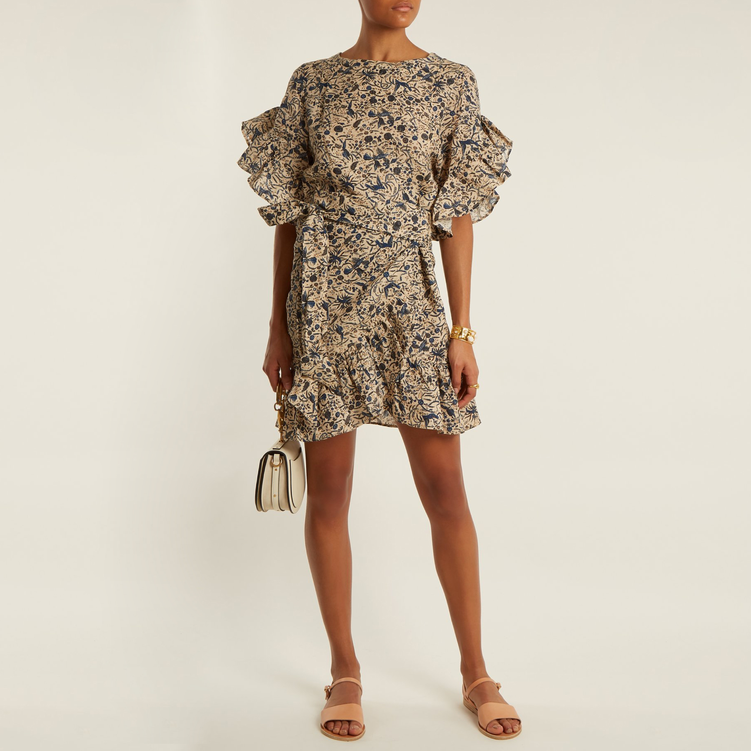 Bakterie Supersonic hastighed scrapbog Printed Ruffle Dress by Isabel Marant Etoile - Find Love Buy